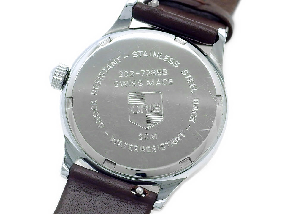 オリス ポインターデイト 31.5mm レディース Ref.302-7285B Cal.302 手巻 OH済 USED