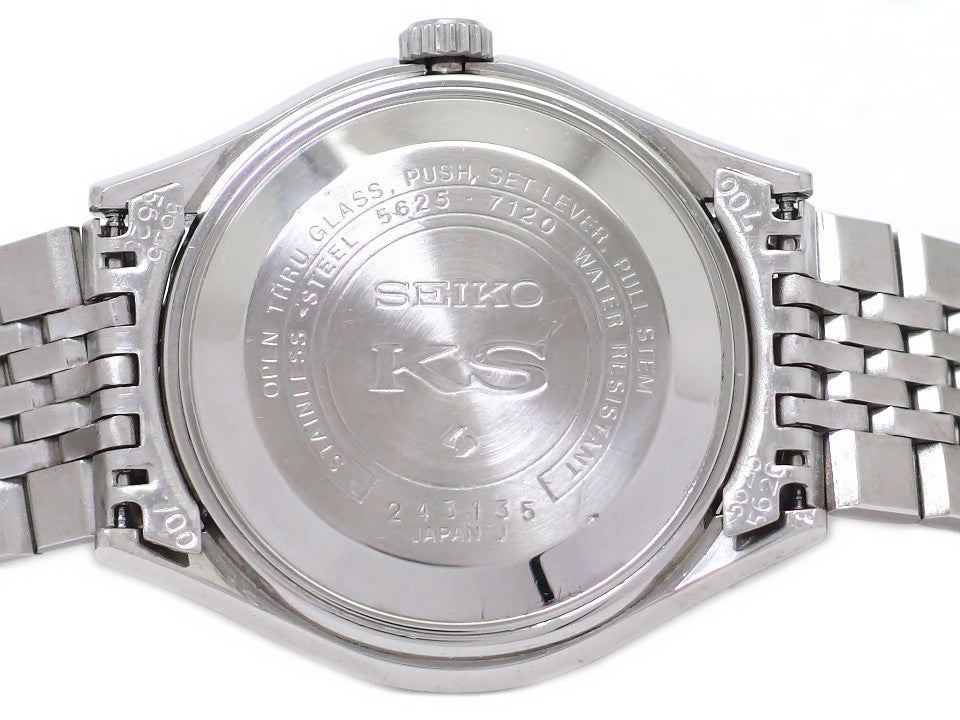 キングセイコー 5625-7120 ワンピースケース グレー文字盤 自動巻 OH済 昭和47年製 Seiko