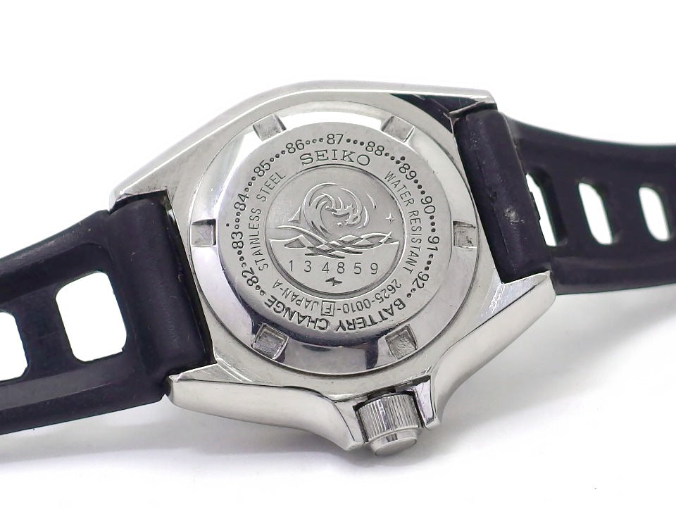 セイコー ダイバー 150m レディース 2625-0010 黒文字盤 クオーツ 1981年製 USED Seiko