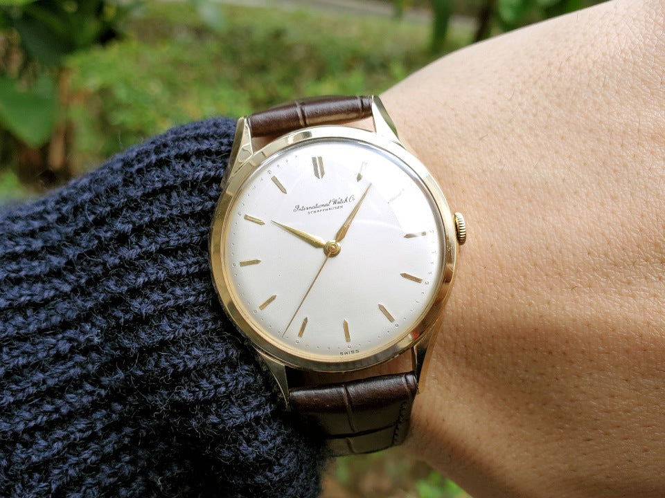 インターナショナル 18K Cal.89 手巻き OH済 1957年製