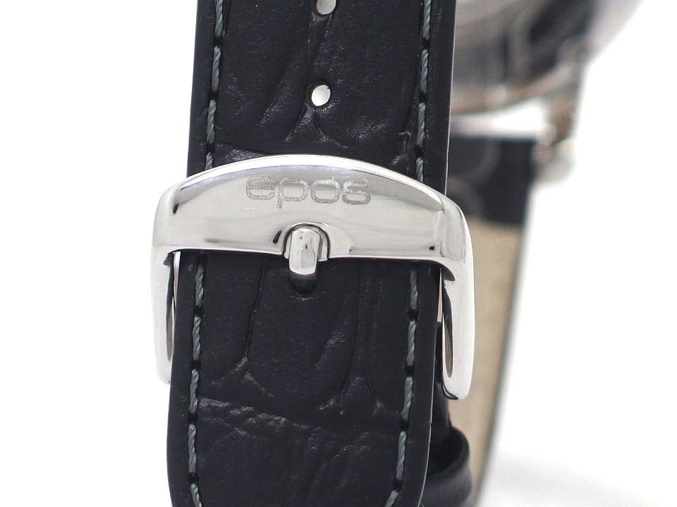 エポス エモーション 両面スケルトン メンズ 3390SKRBK 自動巻 OH済 USED