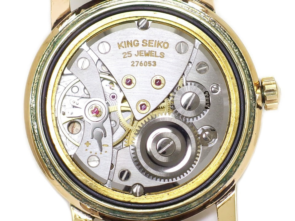 キングセイコー J14102 1st AD文字盤 14金張り 25石 手巻 OH済 昭和38年/1963年製 Seiko
