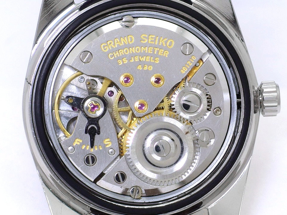 【希少】グランドセイコー セカンドモデル前期型 43999 W SEIKOリューズ ライオンメダリオン 手巻 OH済 昭和39年/1964年製 Seiko