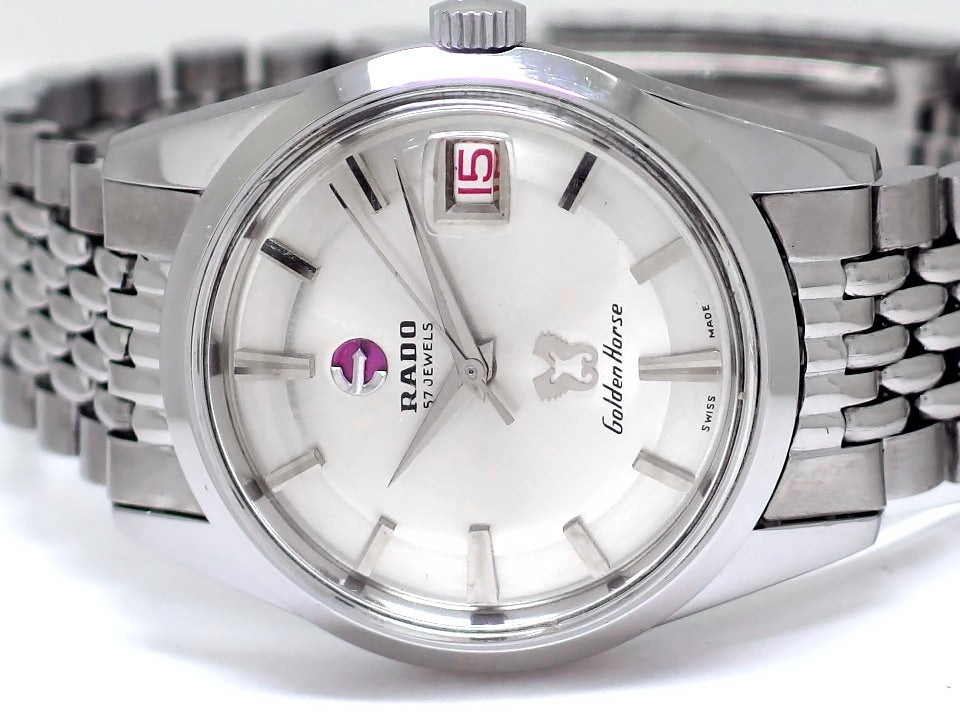 ラドー ゴールデンホース 57石 Ref.11675 純正ブレスレット 自動巻 OH済 1957年頃 Rado