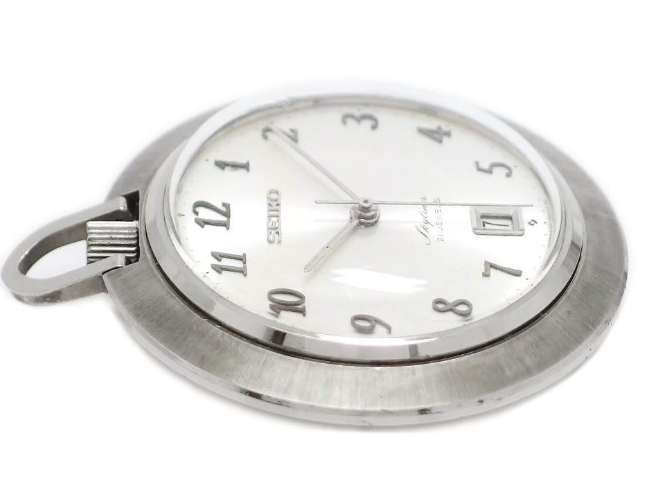 セイコー スカイライナー 懐中時計 6102-0010 Cal.6102A 21石 手巻 OH済 昭和43年/1968年製 Seiko