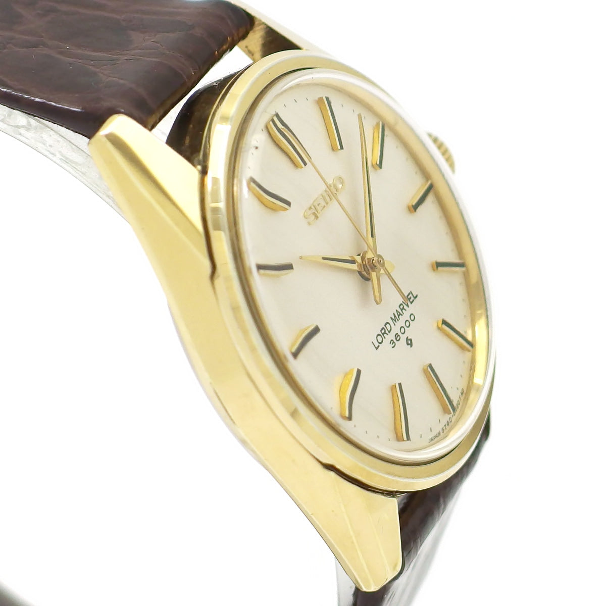 セイコー ロードマーベル 36000 5740-8000 金メッキ 手巻 OH済 昭和44年/1969年製 Seiko