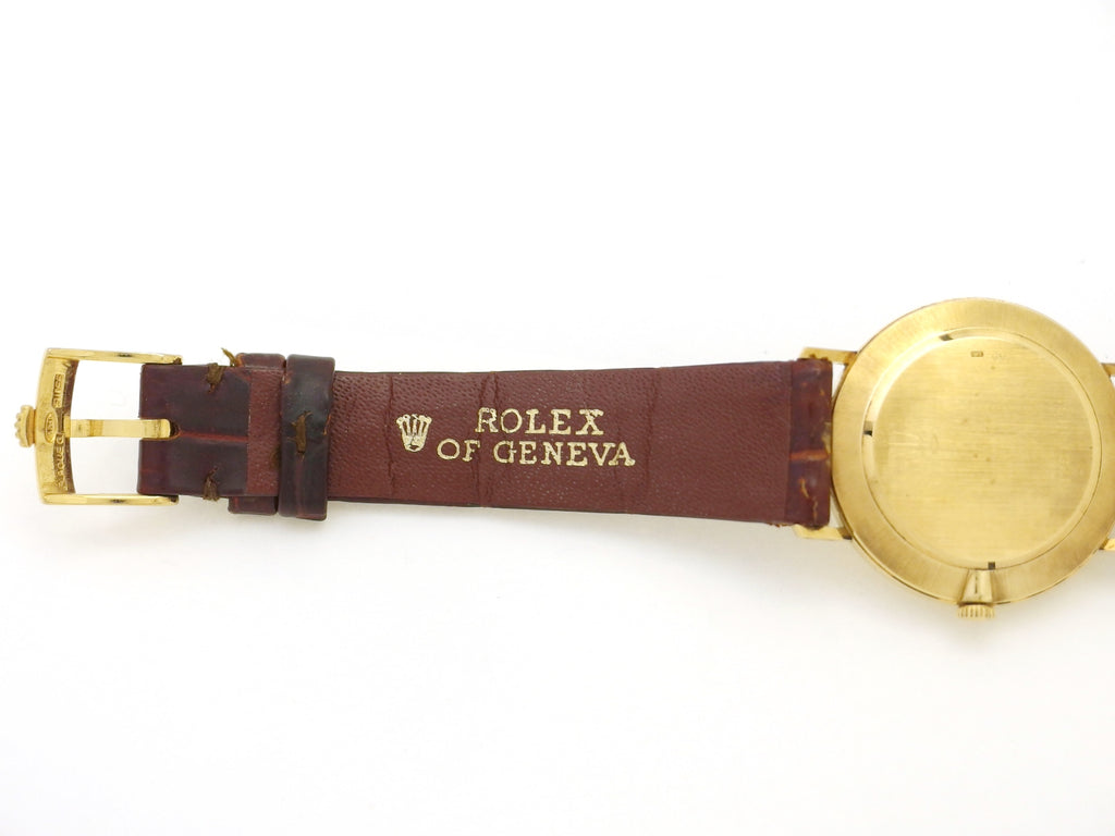 ロレックス チェリーニ メンズ Ref.4112 18金無垢 純正尾錠 Cal.1601 19石 手巻 OH済 1975年製 Rolex