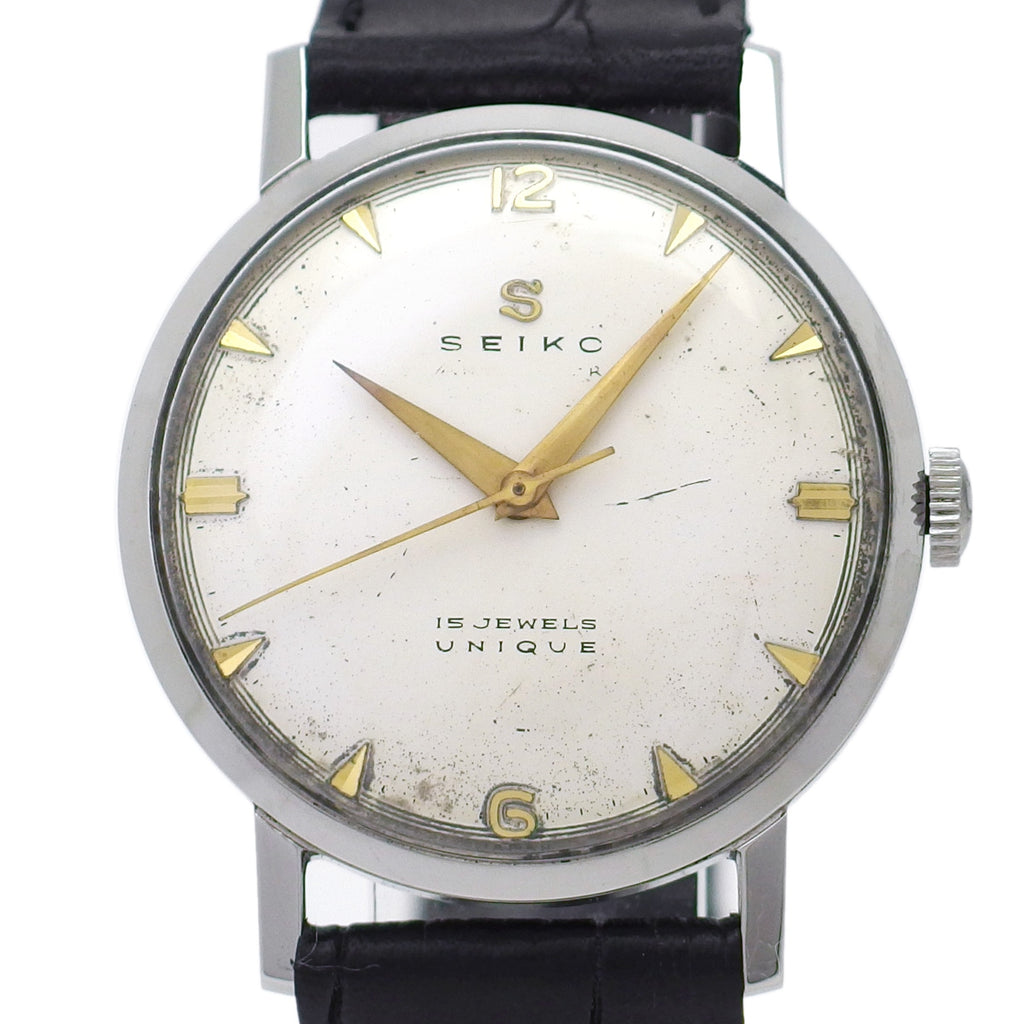セイコー ユニーク Sマーク J13012 赤色機械 15石 手巻 OH済 昭和32年製/1957年製 Seiko