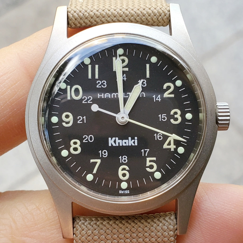 ハミルトン カーキ 9415A 33mm ブラック文字盤 Cal.2801-2 17石 手巻 1990年代 OH済 USED Hamilton