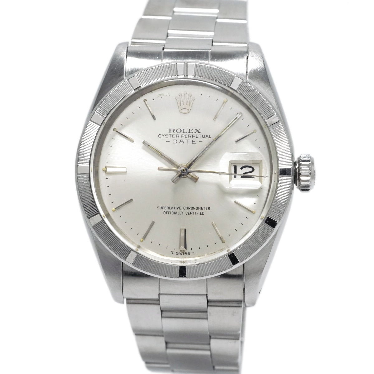 Rolex Oyster Perpetual Date, Engine-Turned Bezel, Ref. 1501, Cal. 1570, Automatic, Serviced, 1966, Rolex