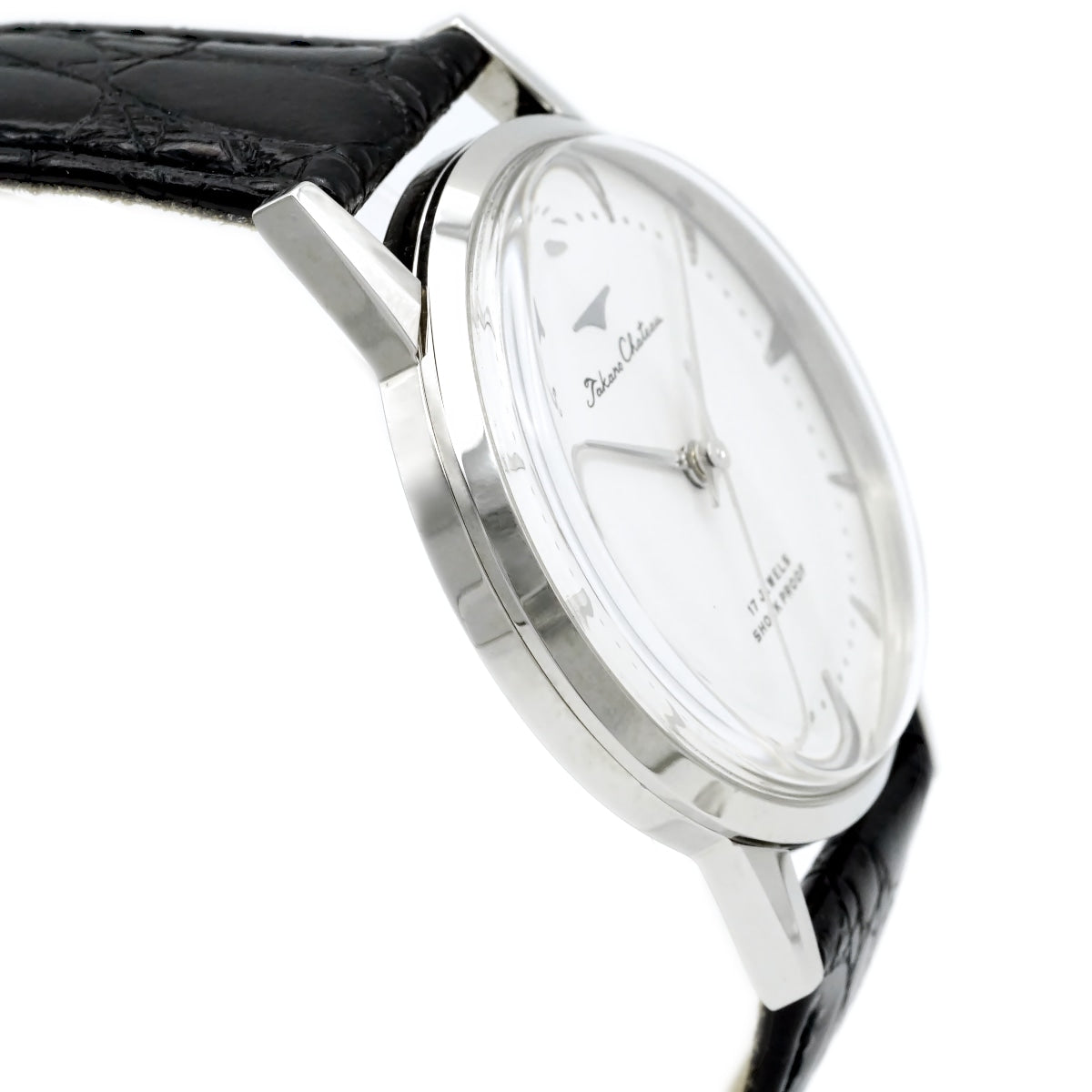 Ricoh Takano Chateau Reissue, White Dial, Stainless Steel Case, with Box and Papers, 17 Jewels, Manual-Wind, Serviced, Released in 1998, USED