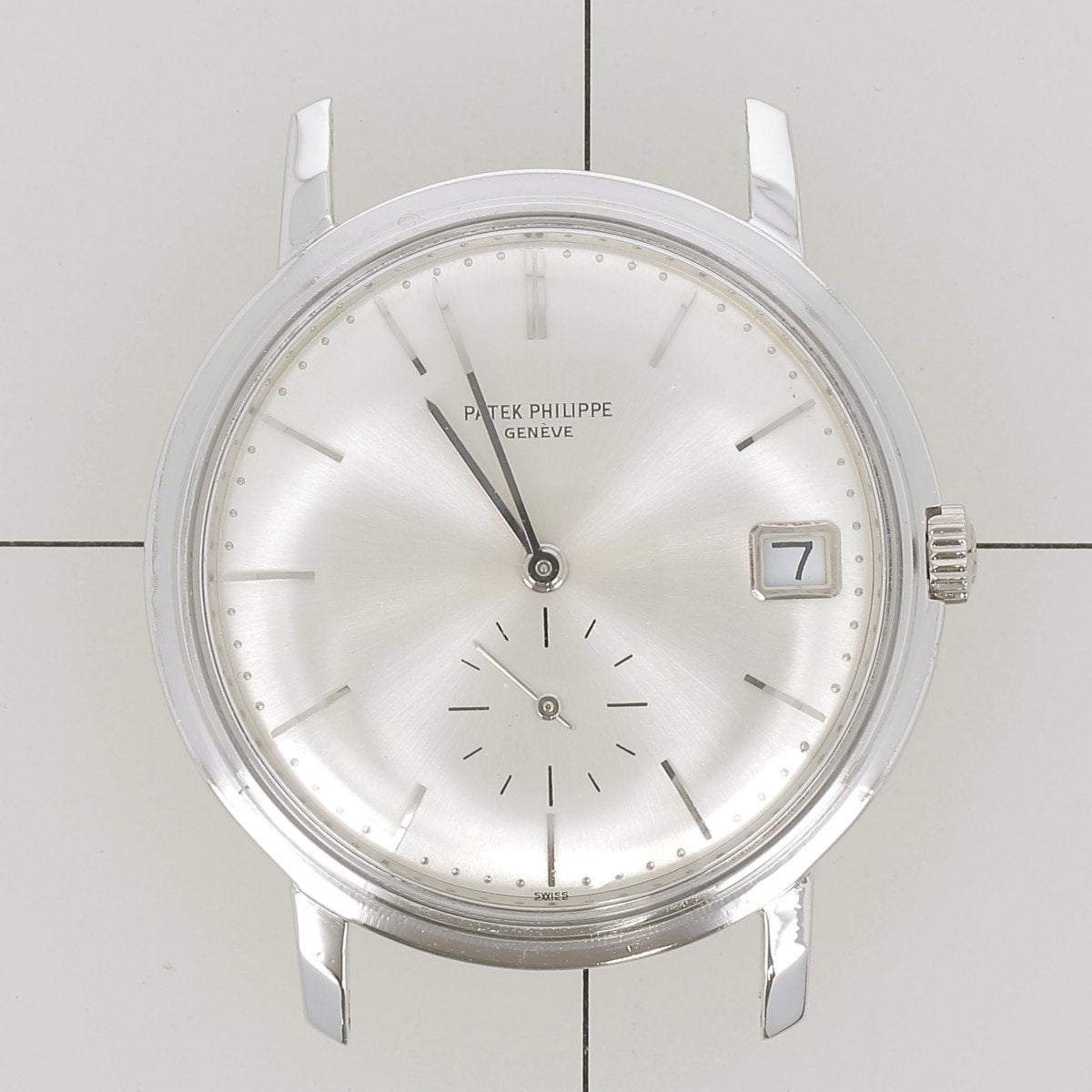 Patek Philippe Calatrava Ref.3445 18KWG Manufacturer Complete Service, Unopened Cal.27-460M Automatic, Overhauled, 1960s Patek Philippe