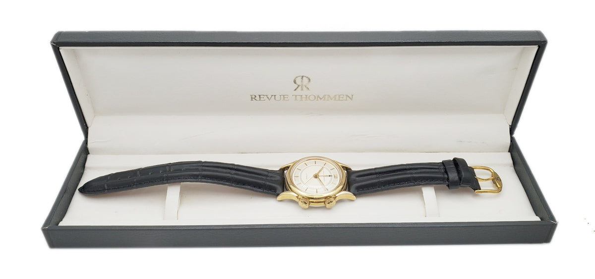 Revue Thommen Cricket 7922001 Gold Plated with Alarm Function Cal. AS1930 17 Jewels Hand-wound Overhauled Used