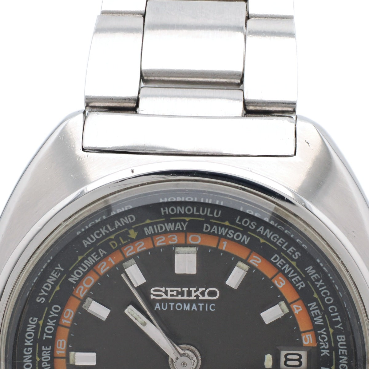 セイコー ワールドタイム 6117-6400 後付け純正ブレス 自動巻 OH済 昭和49年/1974年製