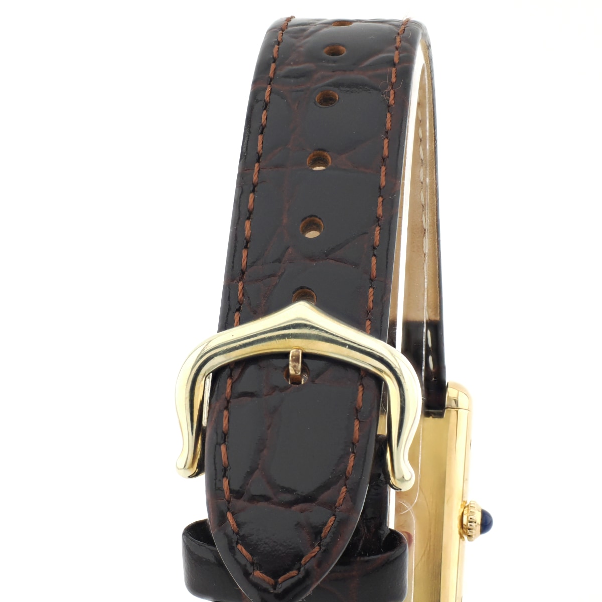 Cartier Must Tank LM, manual-wind, with international lifetime warranty, fully serviced by the manufacturer, purchased in 1981