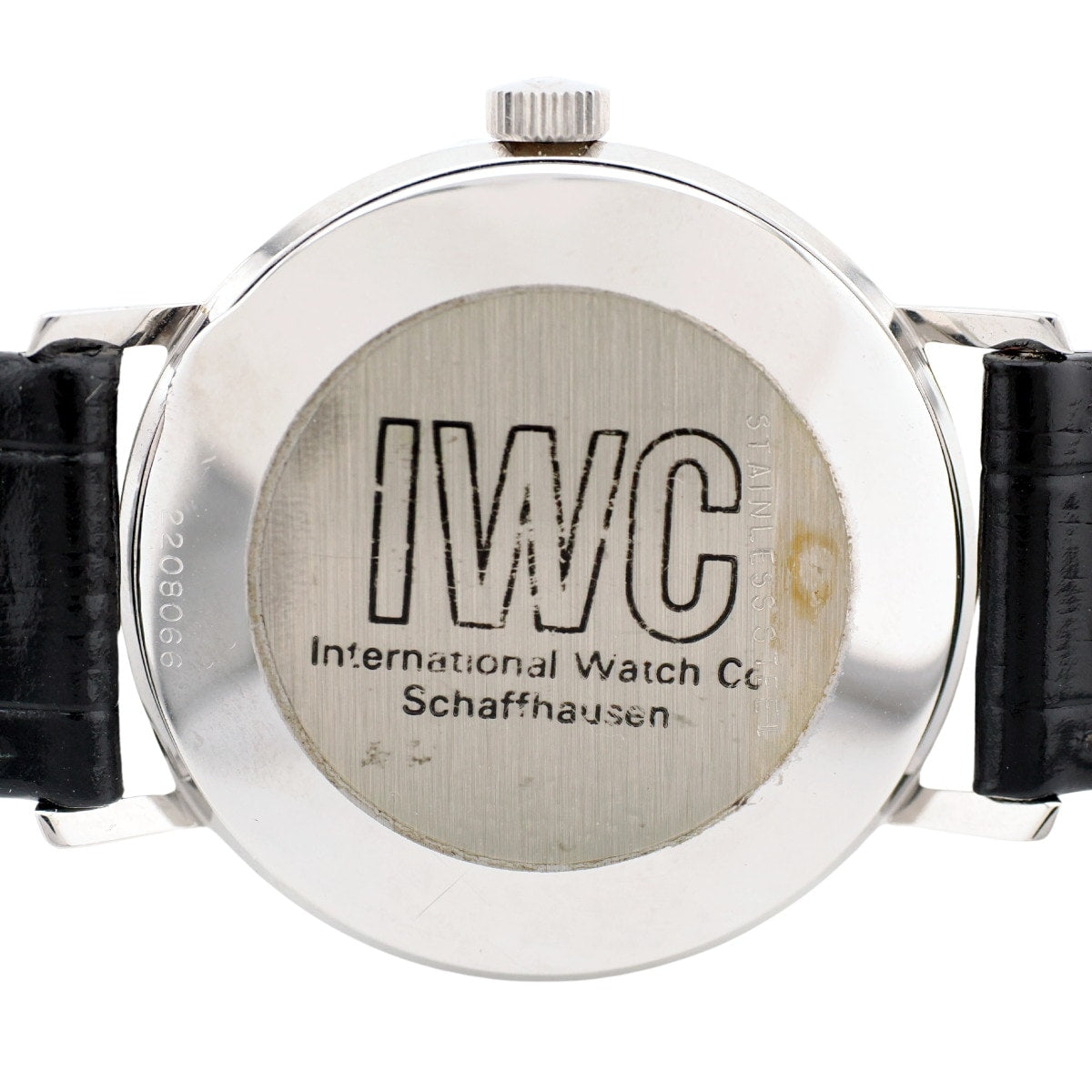IWC ラウンドケース 純正箱・保証書付き 純正尾錠 Cal.89 手巻き OH済 1977年製