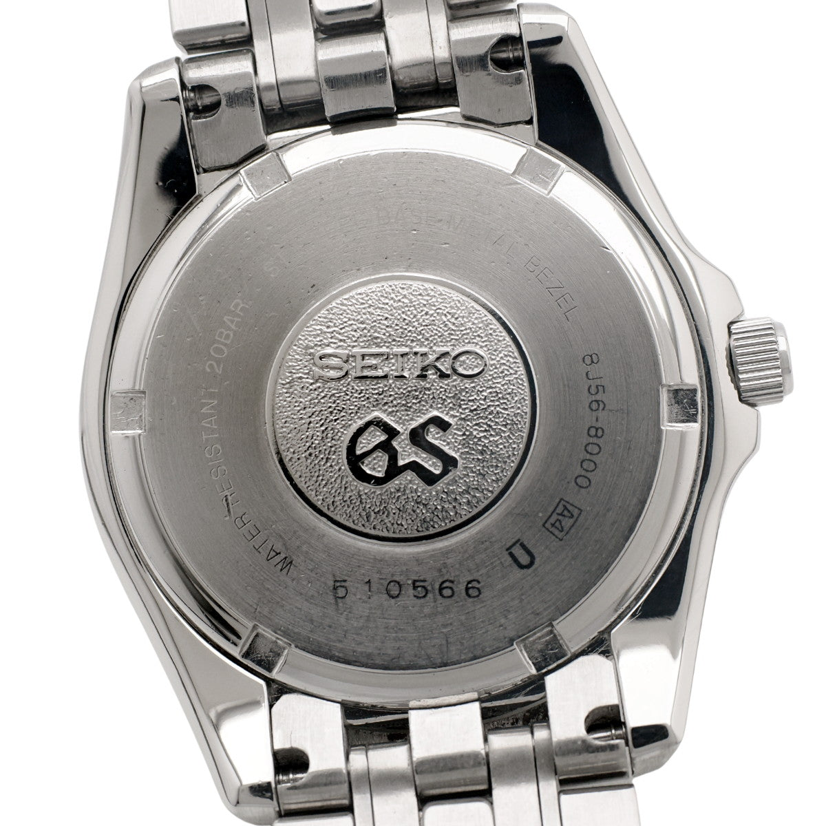 グランドセイコー SBGF001 8J56-8000 ねじ込みリューズ 純正ブレスレット クオ－ツ 1995年製 USED Seiko