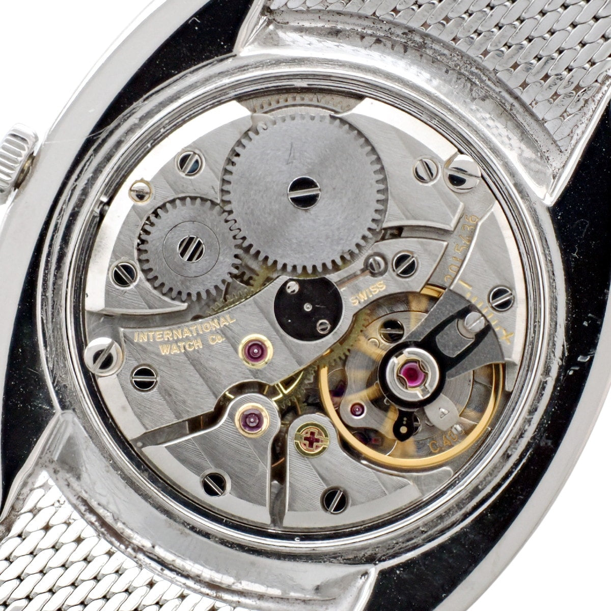 IWC Ref.2407 トノー型 純正メッシュブレスレット Cal.403 手巻き OH済 1973年製