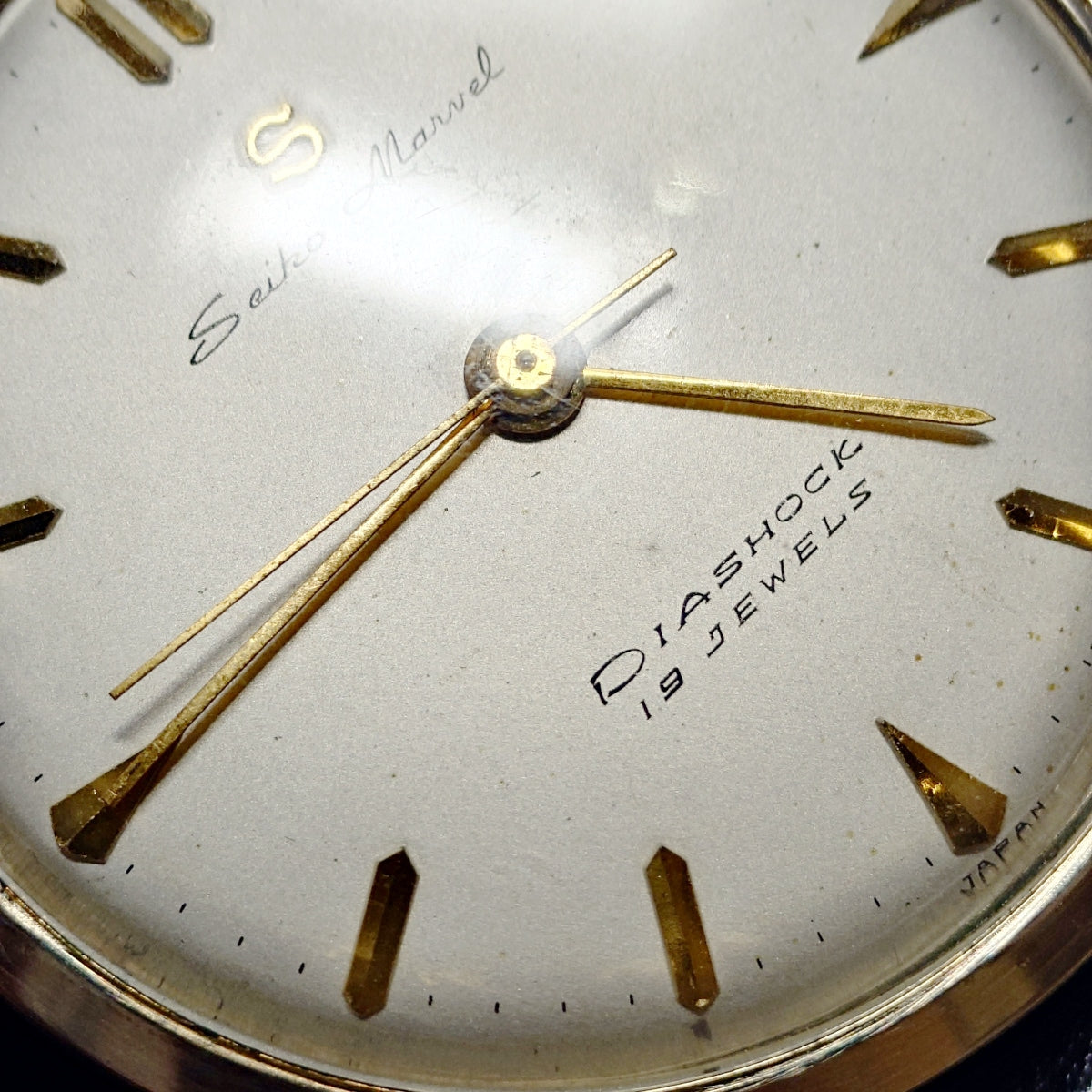 セイコー マーベル 14021 14金張り Sマーク 赤機械 19石 手巻 OH済 1957年製 Seiko