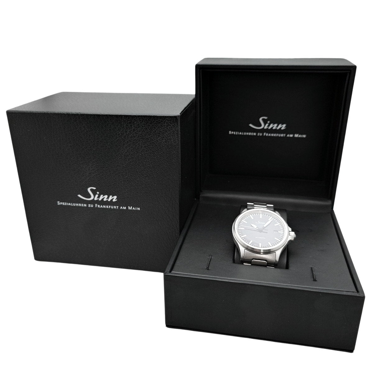 ジン 556 ブラック文字盤 バーインデックス SSブレス 自動巻 2000年代 USED Sinn
