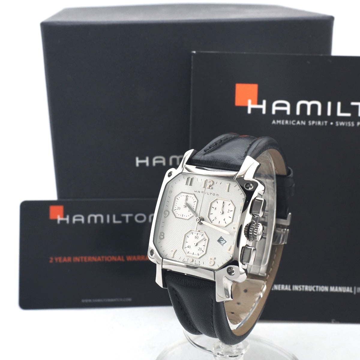 ハミルトン ロイド クロノグラフ H19412753 クオーツ 2016年購入 USED