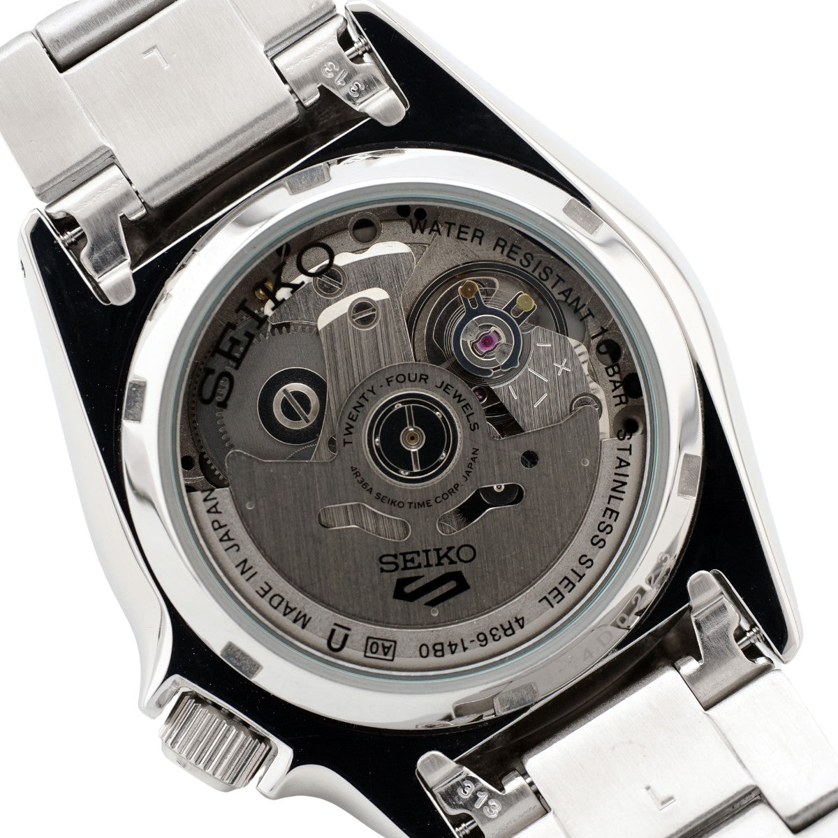 セイコー ５スポーツ メカニカル ブラック文字盤 SBSA225 4R36-14B0 自動巻 2025年購入品 USED Seiko