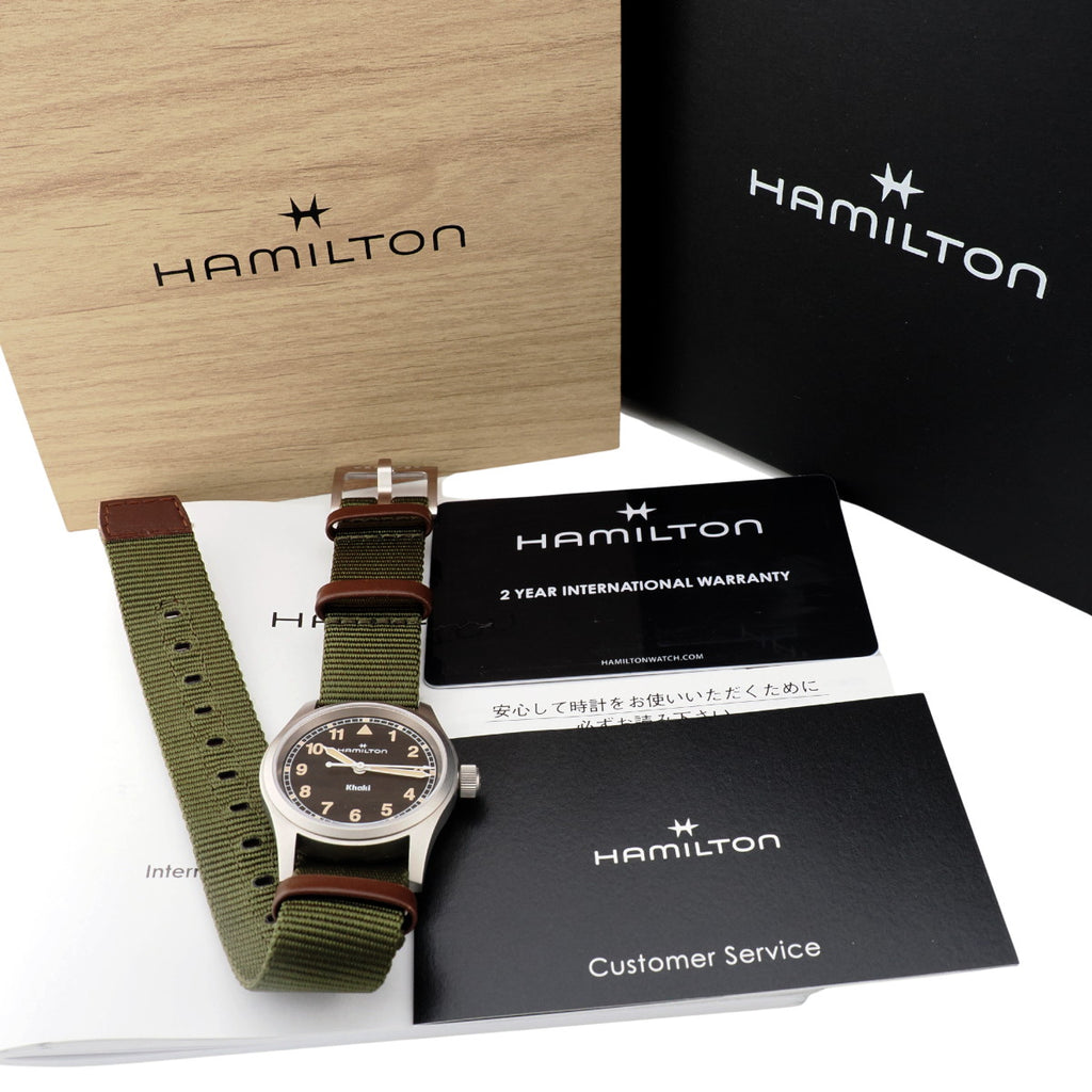 ハミルトン カーキ フィールド 33mm H69301930 ブラック文字盤 クオーツ 2025年購入 USED Hamilton