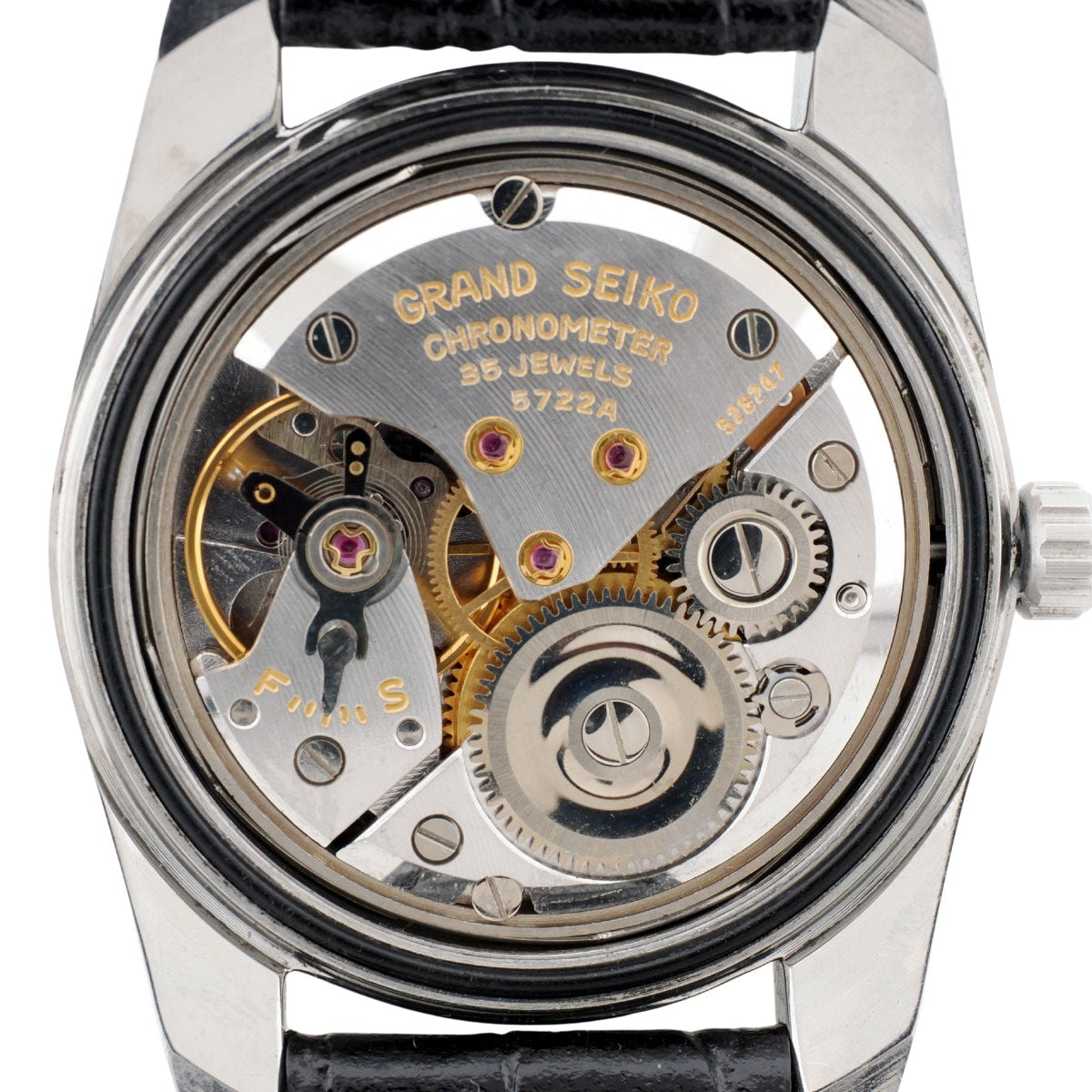 グランドセイコー セカンドモデル 5722-9990 ライオンメダリオン W SEIKOリューズ 手巻 OH済 昭和40年/1965年製