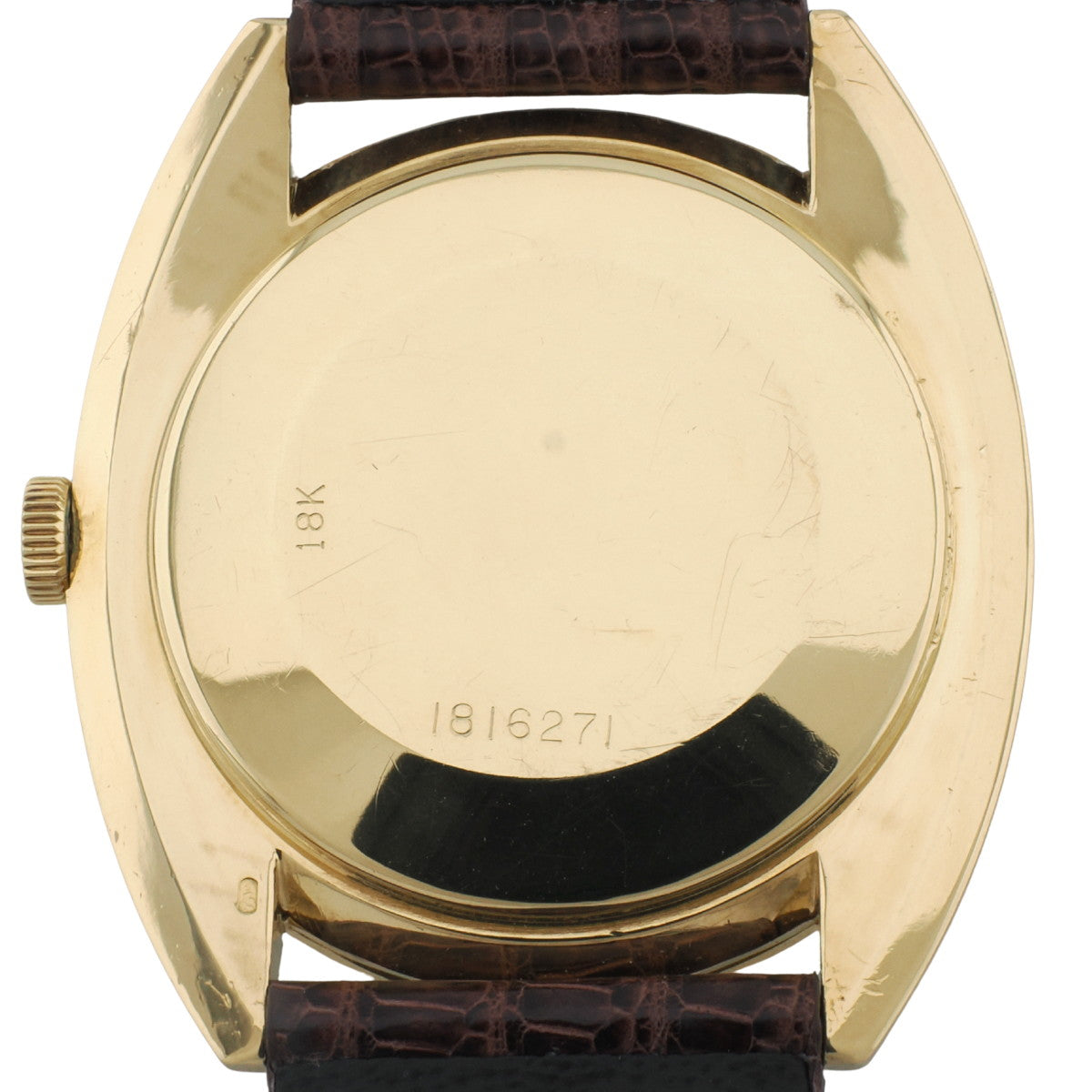 IWC K18 (18K Gold) Ref. 1419 Tonneau Case Cal. 402 Manual Winding Overhauled 1969