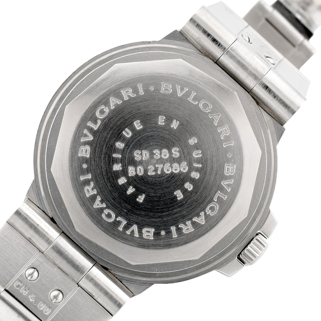 Bvlgari Diagono Scuba SD38S Cal.220-TEEE Automatic Watch, Overhauled, Purchased 2004, USED