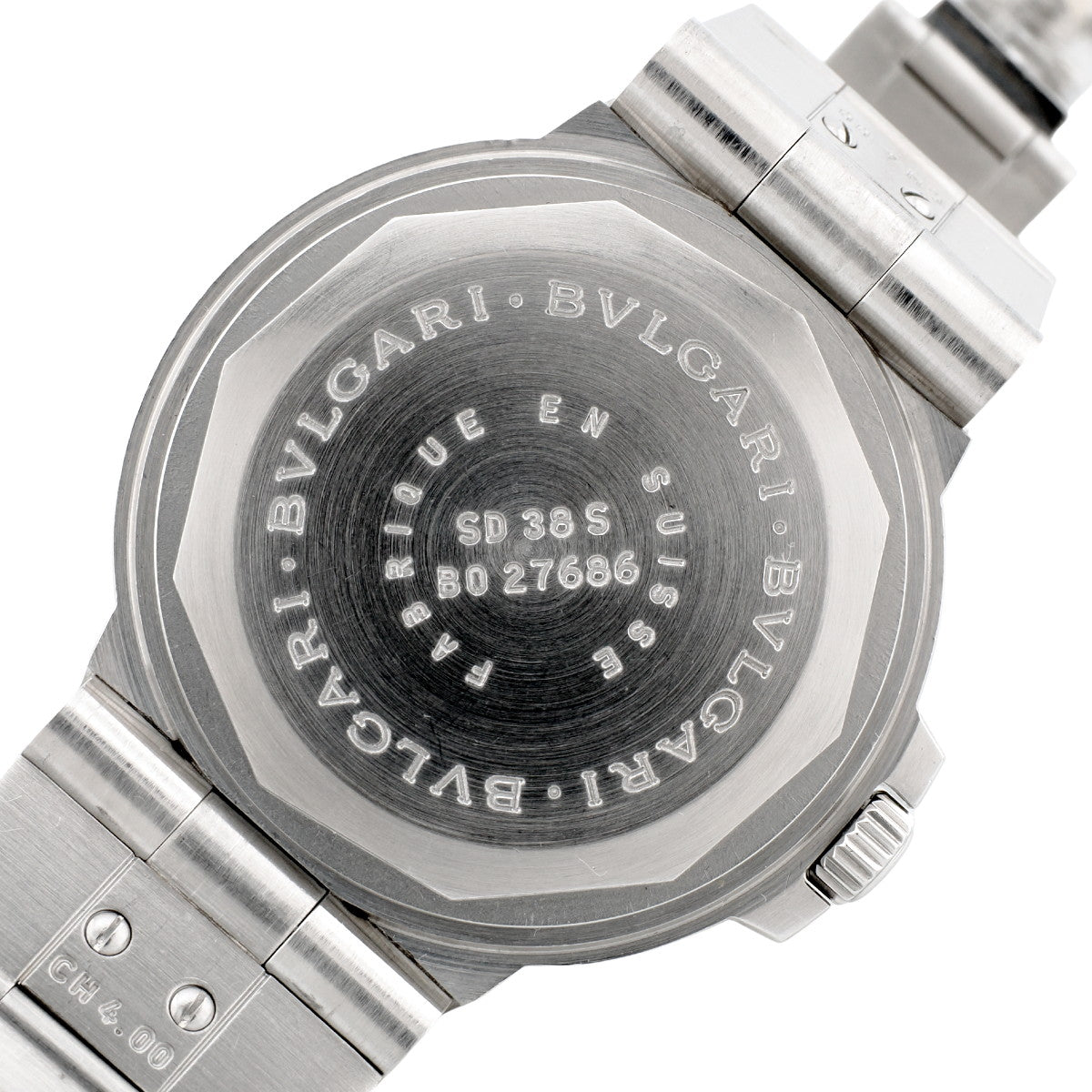Bvlgari Diagono Scuba SD38S Cal.220-TEEE Automatic Watch, Overhauled, Purchased 2004, USED