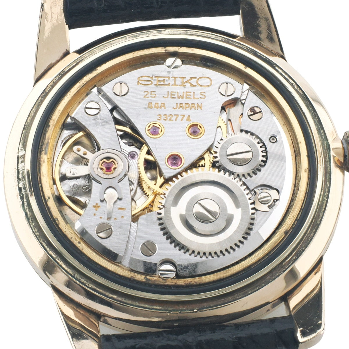 King Seiko Second Model Late 44-2000 Gold-filled Shield Medallion Cal.44A Hand-wound Overhauled Manufactured in 1967 (Showa 42)
