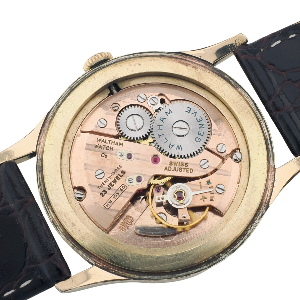 Waltham De Luxe 14KGF Gold-Filled, 23 Jewels, Rose Gold Movement, AS Cal. 1506/1507, Manual Wind, Overhauled, 1960s