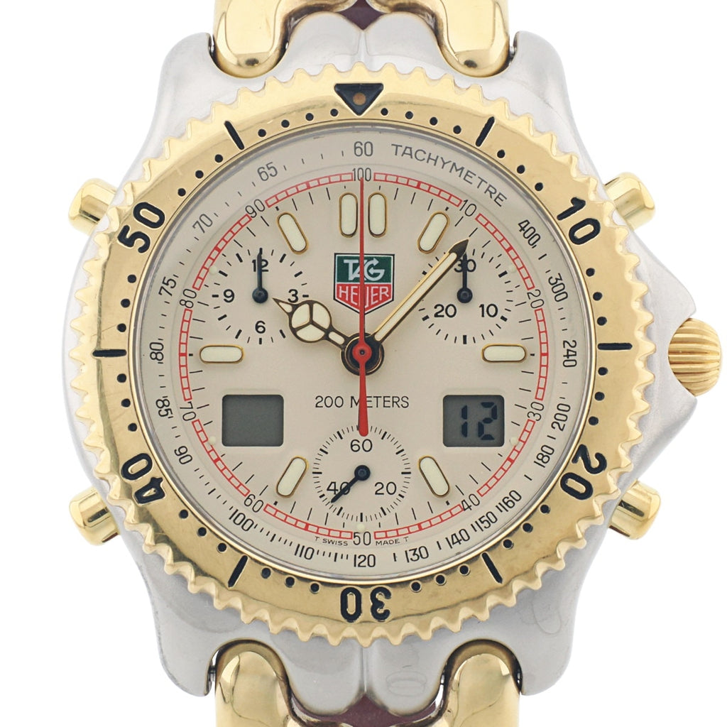 [Includes 2-year manufacturer's warranty] TAG Heuer S/el Senna Model S25.706C Chronograph, officially overhauled, with new genuine leather strap
