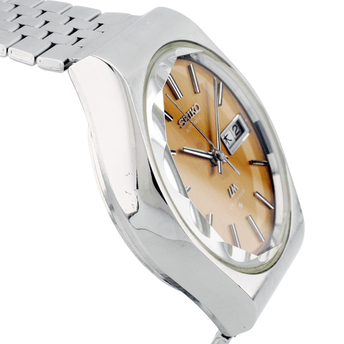 Seiko Lord Matic 5606-8100 Gold Dial Screw-back Automatic OH 1975