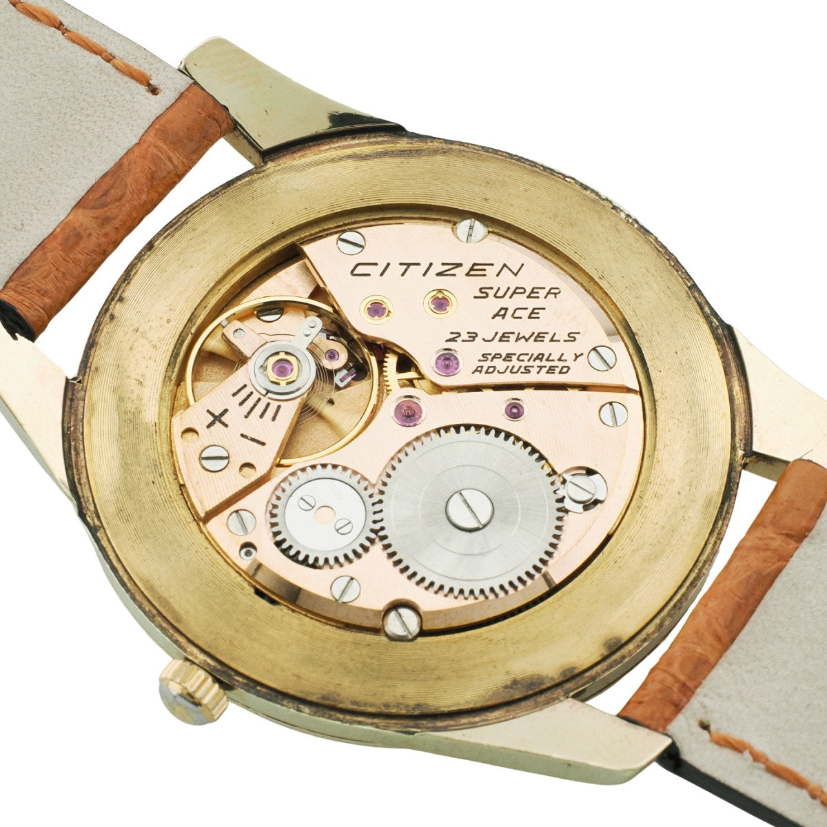 シチズン スーパーエース A51507081 14金張り 38mm大型ケース 23石 手巻 OH済 1963年製（昭和38年）