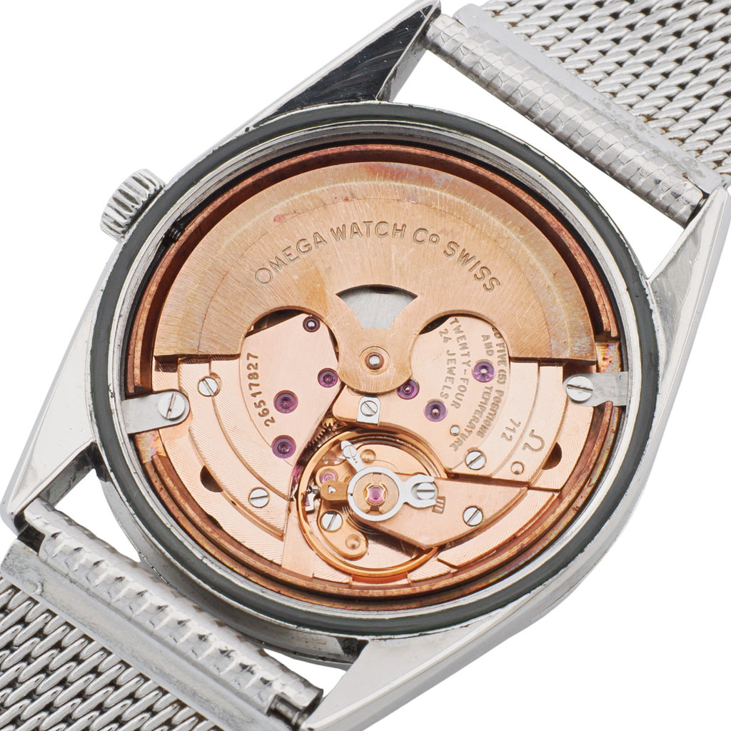 オメガ コンステレーション 167.021 33mm メッシュブレスレット Cal.712 自動巻 OH済 1968年製