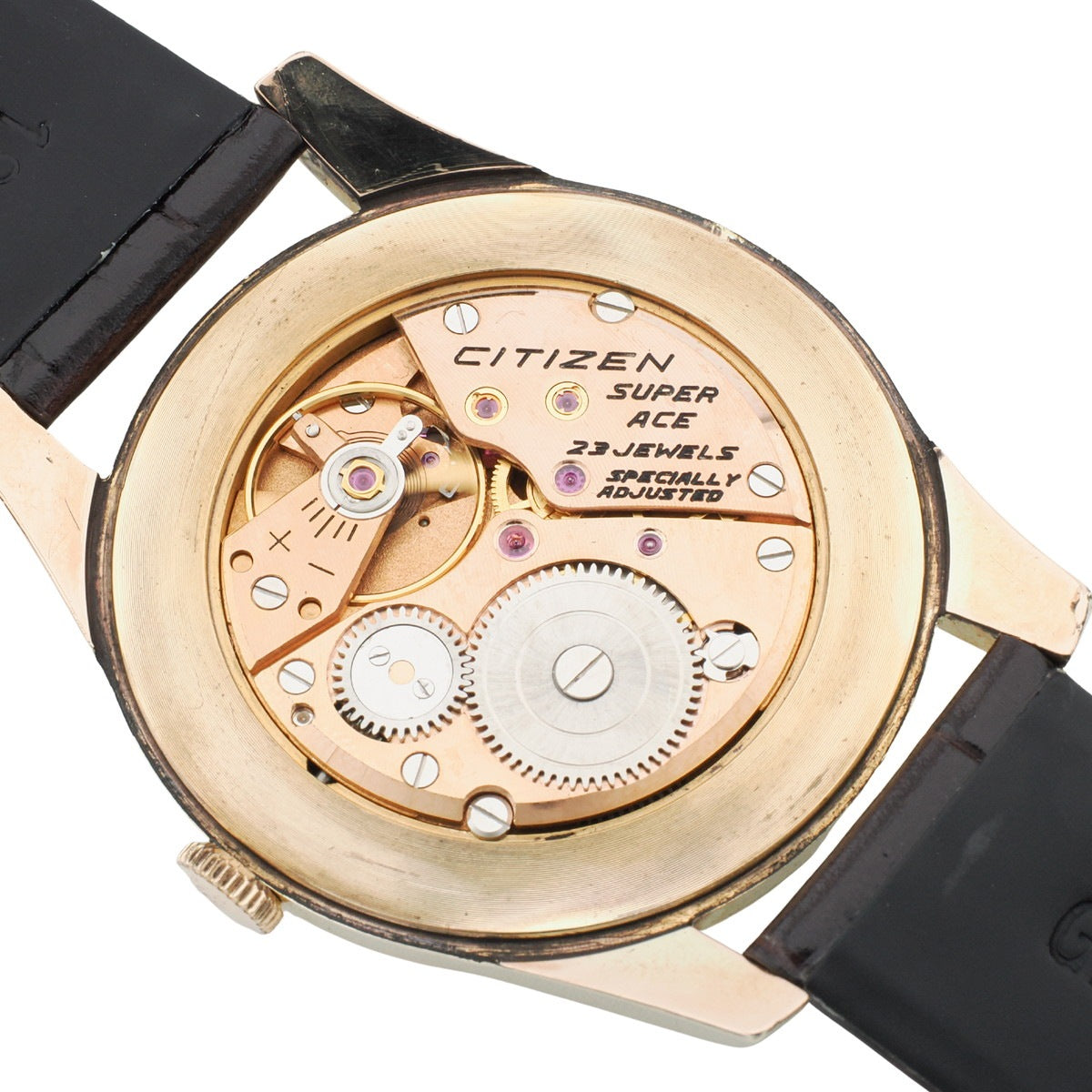 Citizen Super Ace A51507081, 14K Gold-Plated, 38mm Oversized Case, 23 Jewels, Manual Wind, Overhauled, Made in 1963 (Showa 38)