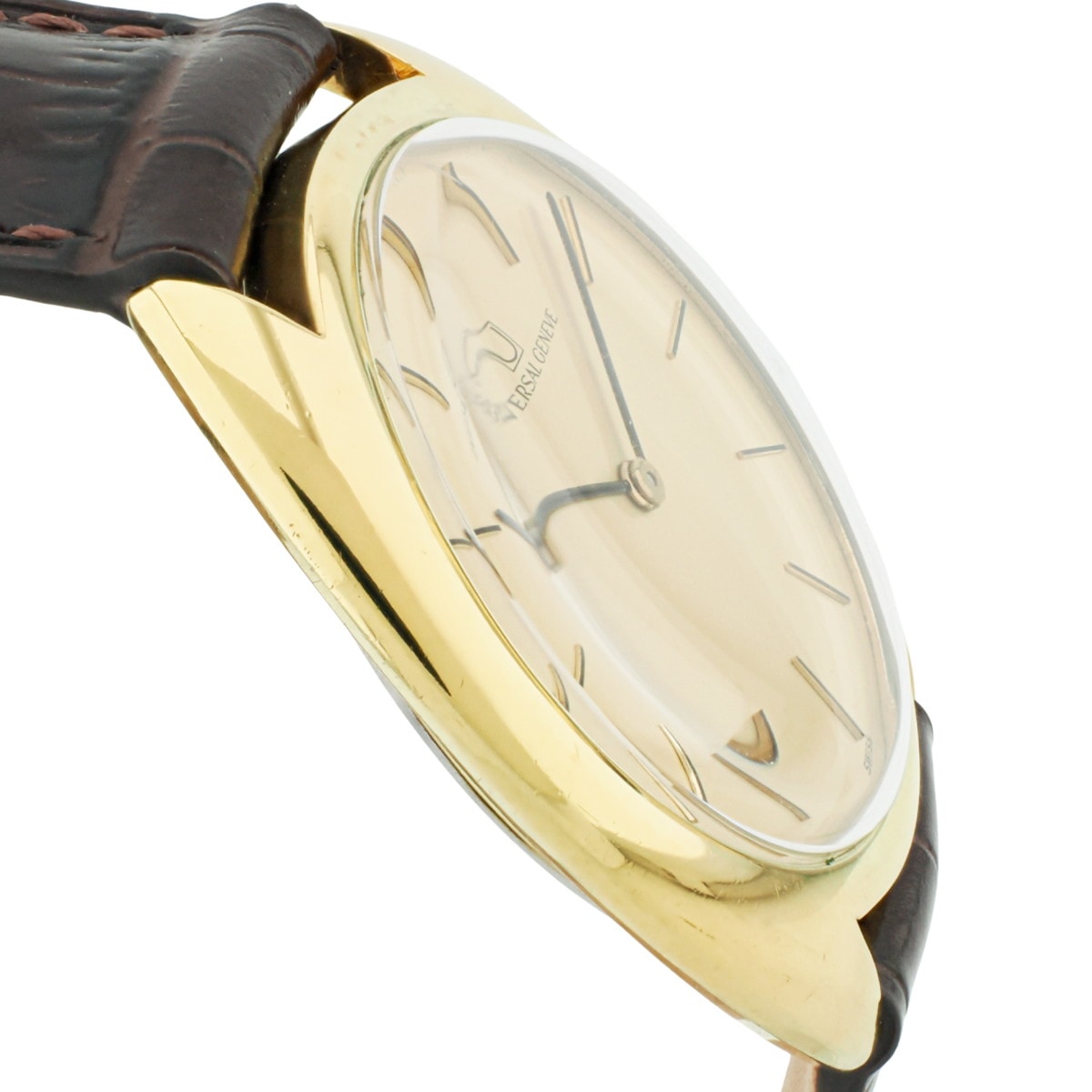 Universal Genève Ref. 542111/03, gold-plated, original buckle, Cal. 42, 17 jewels, manual-wind, serviced, circa 1970.