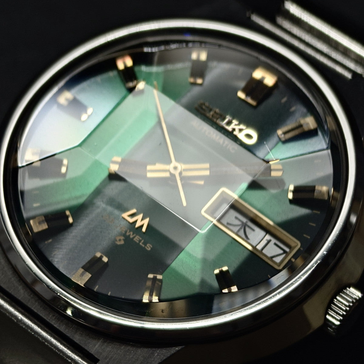 セイコー ロードマチック 5606-7350 カットガラス スクリューバック 純正ブレスレット 自動巻 OH済 1974年製（昭和49年）