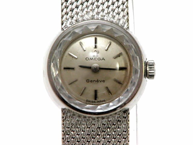 オメガ ジュネーブ 婦人用 18K ホワイトゴールド 手巻 1960年代