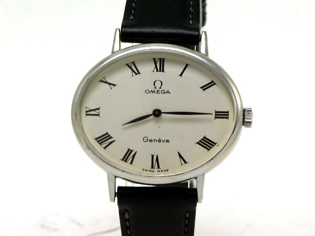 オメガ ジュネーブ オーバル Cal.625 手巻 純正尾錠つき 1970年代