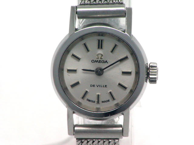 オメガ デビル レディス Cal.485 手巻 OH済 メッシュベルト 1960年代