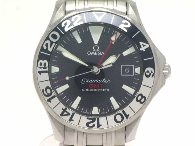 オメガ シーマスターGMT 50周年記念 2534.50 自動巻 OH済 USED