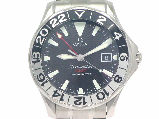 オメガ シーマスターGMT ジェリーロペスモデル 2536-50 自動巻 OH済 USED