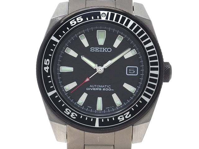 セイコー ブラックサムライ ダイバー200M SNM011K1 7S35-0080 自動巻 USED