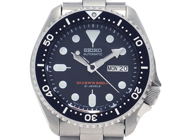 セイコー ダイバーズ200M ブラックボーイ SKX007J 7S26-0020 自動巻 USED