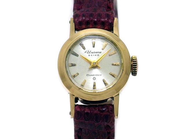 セイコー ユニバース 18K 6001 21石 手巻 OH済 1960年代