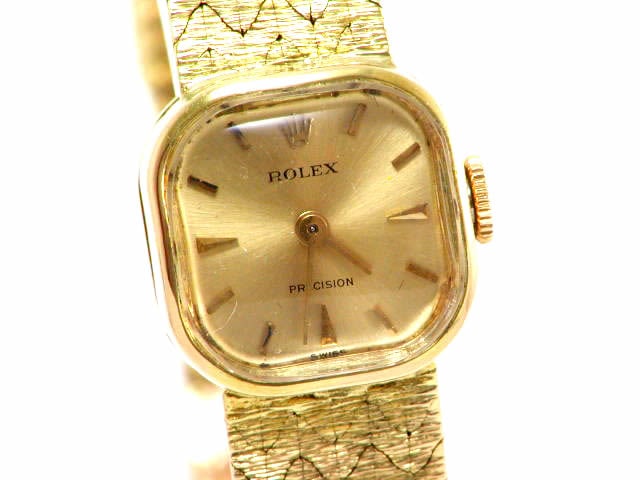 ロレックス プレシジョン K18 1960年代製 手巻き レディス