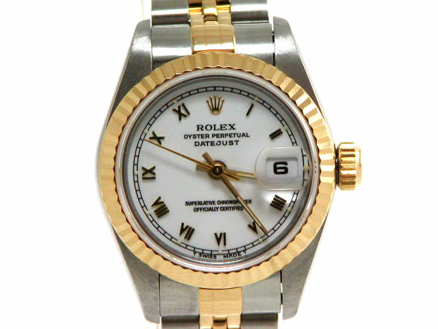 ロレックス デイトジャスト レディス 18K/SSコンビ Ref.69173 USED